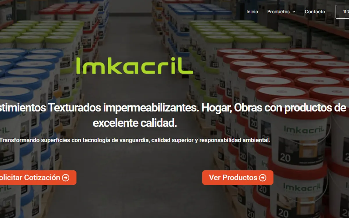 Proyecto web IMK Acril