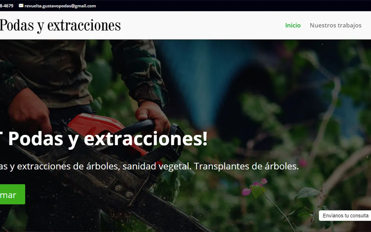 Sitio web de LT Podas